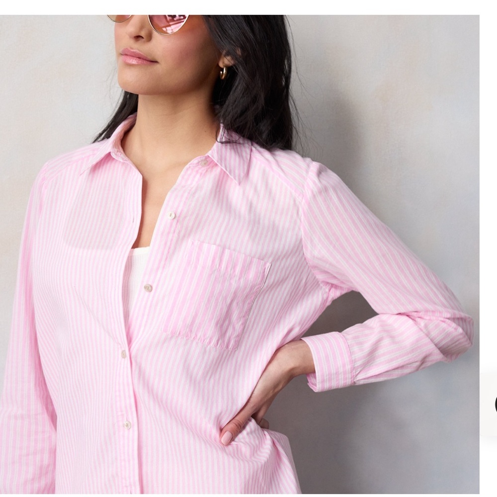 LC Lauren Conrad Cotton Button down shirt